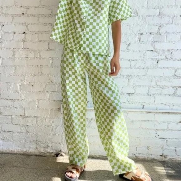 Holiday The Label, CHECK LONG SET - OLIVE - Picture 4 of 4